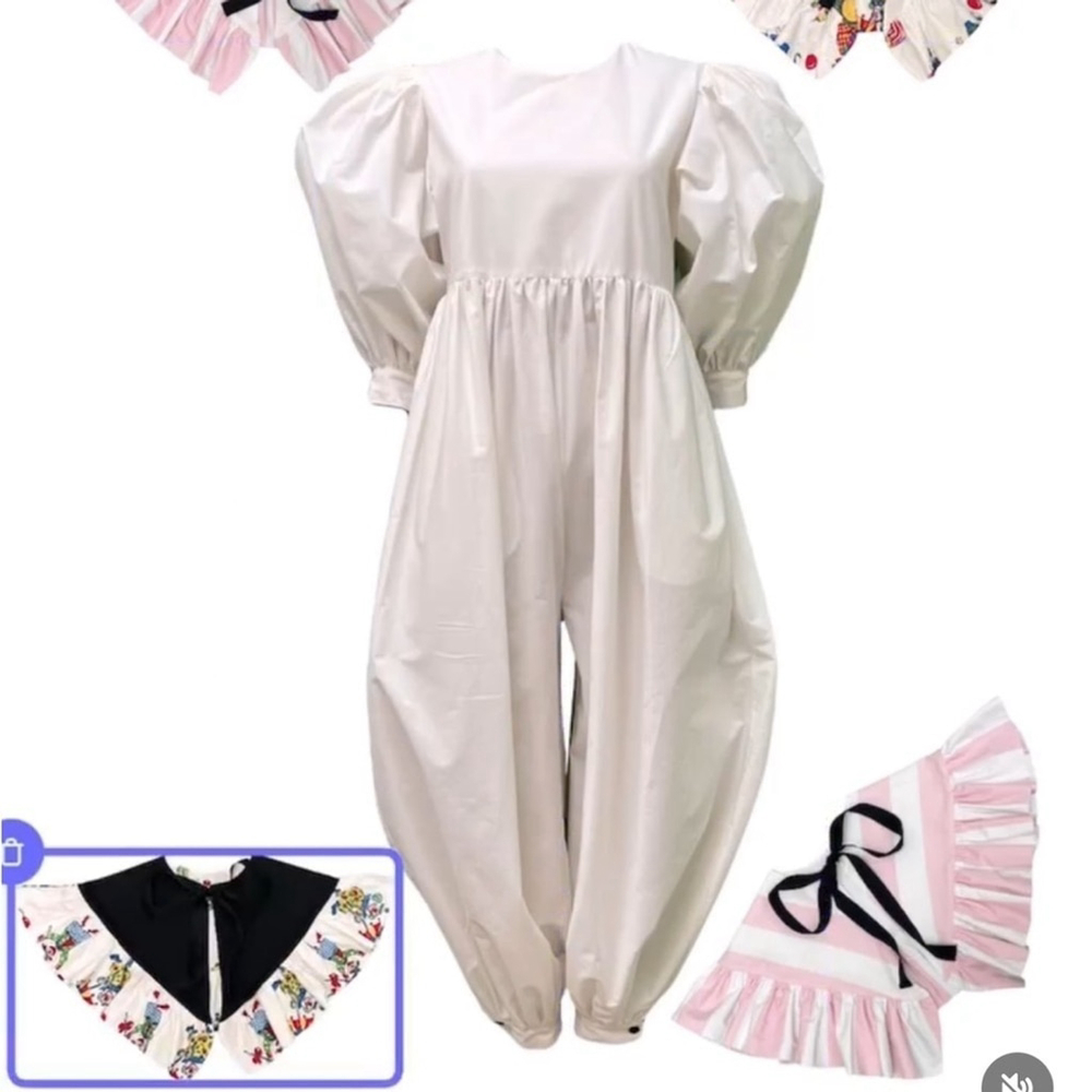 NWT Taylor Dorry ‘The Amelia Jumpsuit’ In Wonder Organic Cotton Sz 8 - Picture 10 of 16